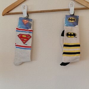 DC Comics Men's Novelty Socks Batman Superman New